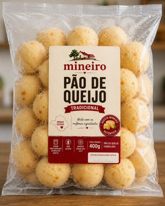Pão de Queijo Brasileño Congelado – 400g